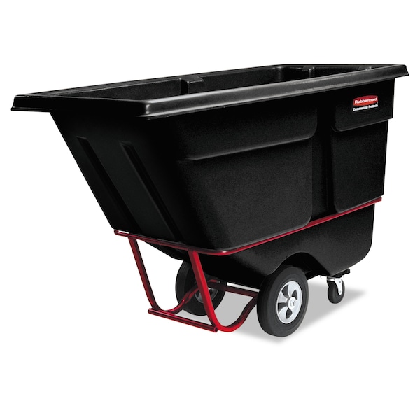 Rubbermaid Commercial BRUTE Rotomolded Tilt Truck, 1 cu yd, 1,250 lb Capacity, Black FG131500BLA - main